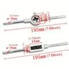 12/20/40pcs Ultimate Hand Tap and Die Set - Complete M3-M12 Screw Thread Plugs, Straight Taper Reamer Tools for DIY Enthusiasts