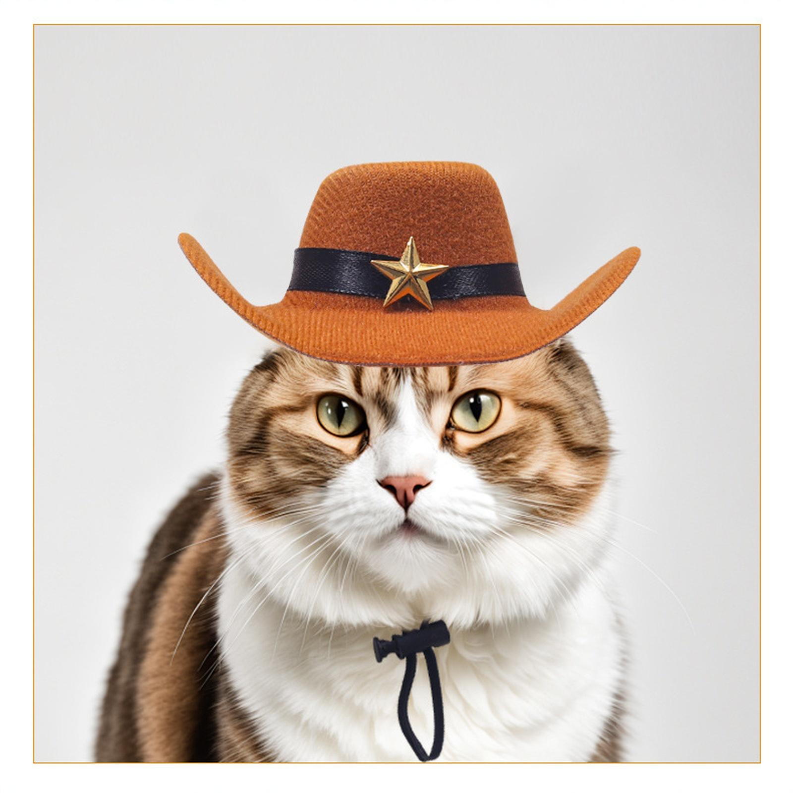 

Woolen hat Western Cowboy Gift hat Pentagram Men and Women Couple Hemming One Size