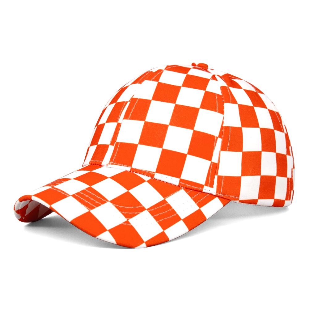 Cappellino da Baseball a Scacchiera Bianco e Nero a Quadretti Reticolo Plaid Primavera Estate Nuovo Retro Casual Parasole Cappello da Sole da Viaggio Cappello da Esterno Tendenza