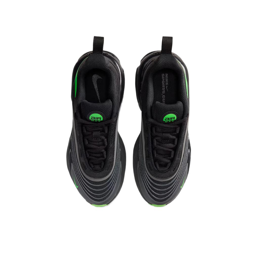New Nike Air Max Fire Low Top Kids' Running Shoes Black Green Teenagers IF2622-003