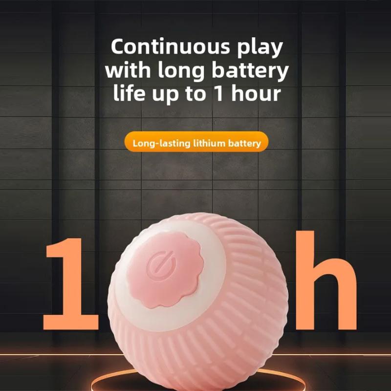 Electric Intelligent Cat Toy Silicone Automatic Ball Rolling Anti-Gnawing Jumping Pet Products Usb Recharge Pet Interactive Toy