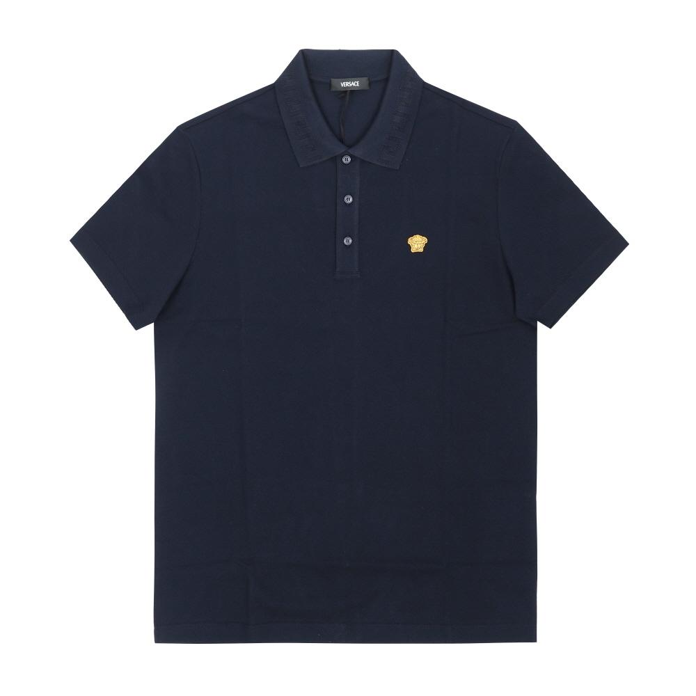 Versace MeduSa PaTch Polo Heren S Korte Mouw T-shirt 1013906 1a15694 1up60 1013906 1A15694 1UP60 (XL)