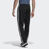 adidas Essentials 3-Streifen Hose mit offenem Saum aus Trikot Schwarz EI9761