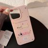 iPhone 16 15 14 Case Compatible and Suitable for 13 12promax Cartoon Cat Cute Stereo Embroidery