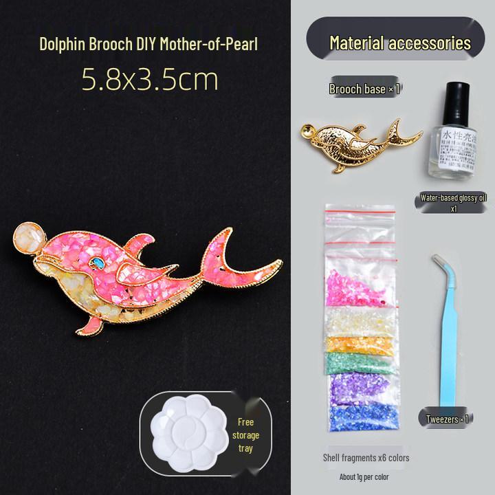 DIY Perlmutt Brooch Haarnadel Set: Schmetterlingsbasis für handgemachtes Drachenbootfest-Geschenk