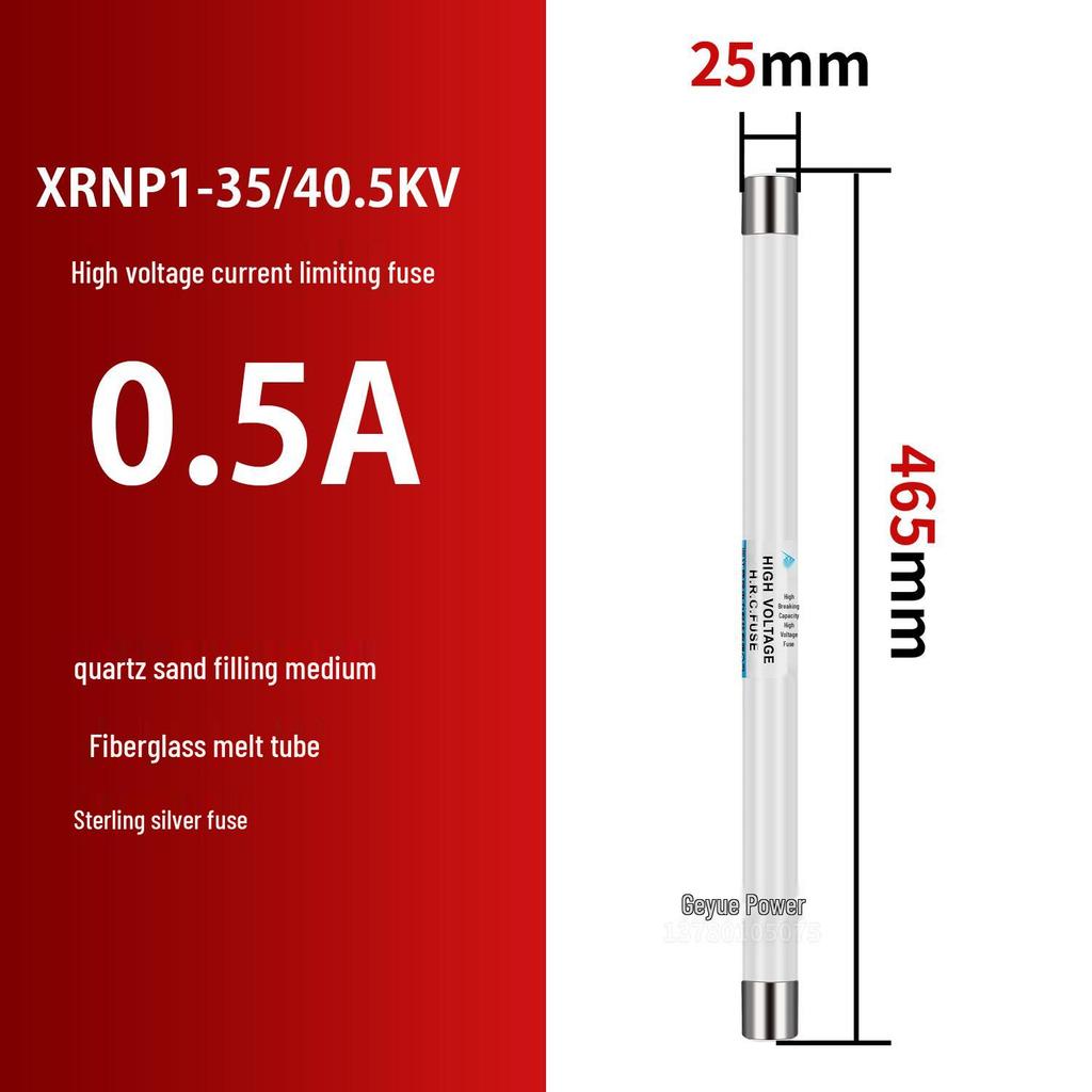 High-Voltage XRNP1-10/12KV Fuse: Current-Limiting & High Breaking Capacity PT Fuse Tube