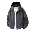 New autumn and winter sunscreen clothing stand-up collar jacket men's jacket men's casual hooded trendy casual versatile jacket