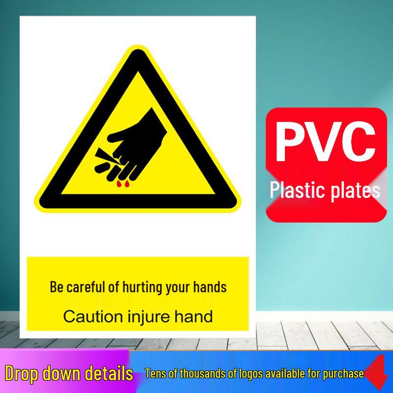 No Smoking or Open Flames Warning Sign - Electric Shock Caution for Construction Sites