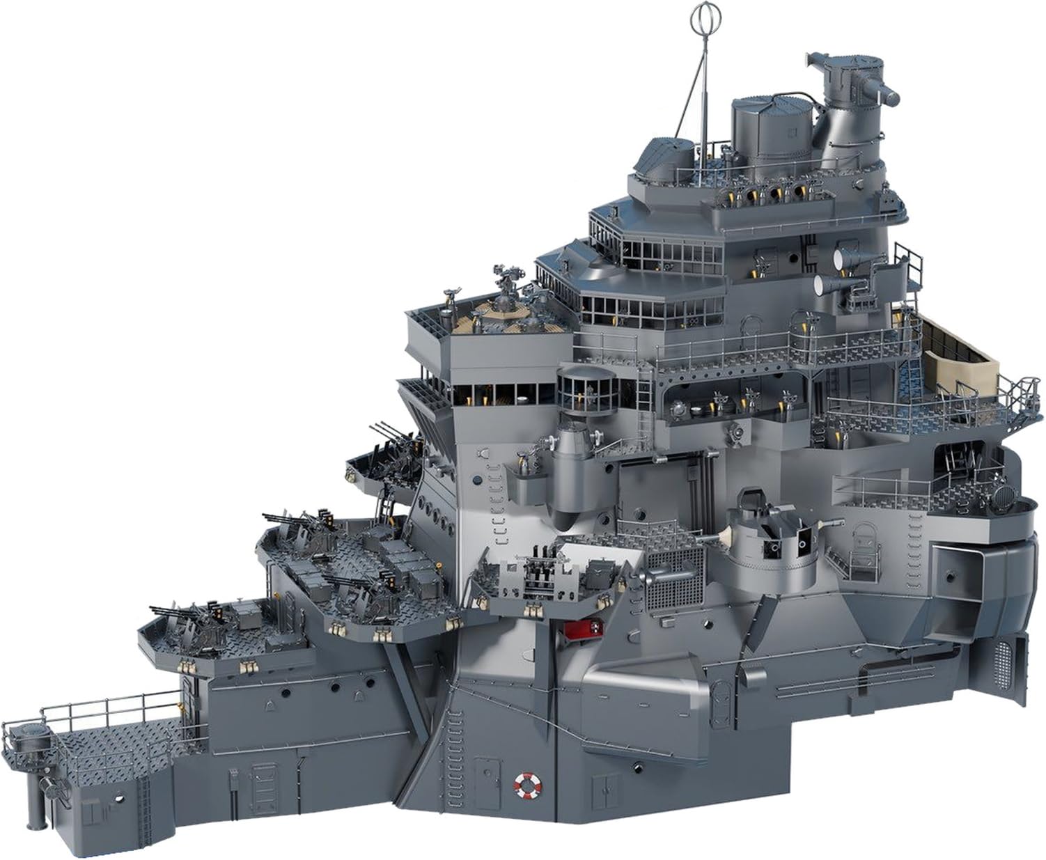 

Bunker Studio Japan Maya Bridge Set 1944 Plastic Model Kit Parts BSTIJN35136 1/350 (for Aoshima) (Ship)