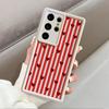 Stripe Love Heart Phone Cover Case for Samsung Galaxy S26 Ultra S20FE S25 S25 Edge S23 FE S24Ultra S22 S24 Plus S21