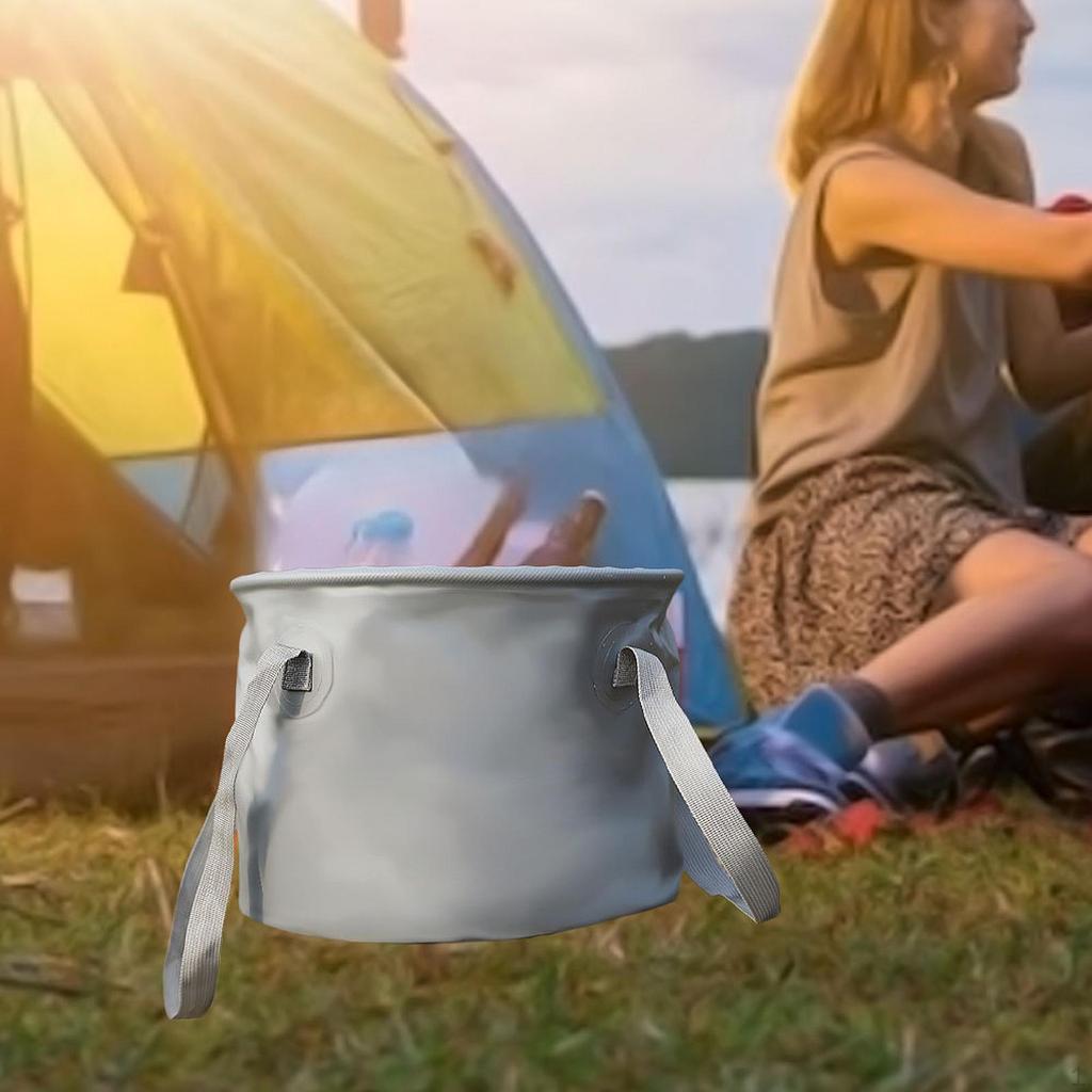 Collapsible Bucket Car Wash Basin Portable Multipurpose Container Basket for Kitchen Fishing Indoor