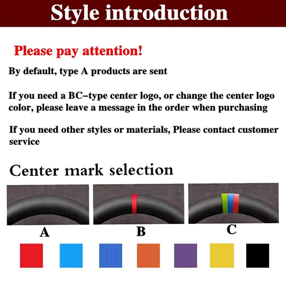 DIY Black Faux Leather Breathable Car Steering Wheel Cover For Volvo S40 2006-2012 V50 2005-2011 Car Accessories