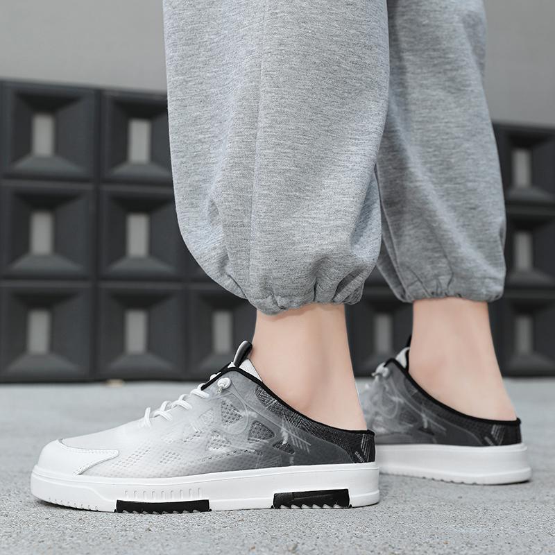 Herren Sportschuhe Sommer Rückenfreie Pantoletten Lässige Sandalen Sneakers Clogs Studenten Hausschuhe Übergröße