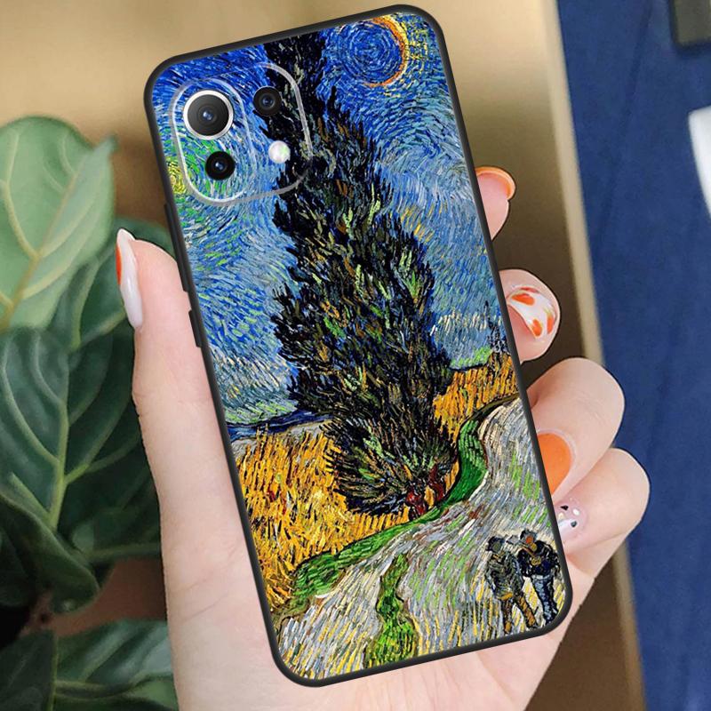 Pinturas Noche Estrellada Van Gogh Funda Para Xiaomi 15T 14T 13T Pro 14 15 Ultra 17 Pro Max POCO X7 F8 Pro X5 X6 F5 F6 F7 Carcasa