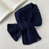 Cross Scarf New Fried Dough Twists Monochrome Fork Neck Warm Scarf Versatile Vintage Scarf