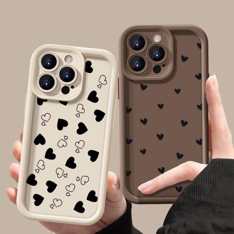 Personalized phone case iphone16pro For iPhone 16 15 Pro Max 16 Plus 14 13 12 11pro Love Heart Soft Shockproof Cover