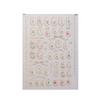 Nail Stickers with Tulip, Pearl  Ribbon Designs, Self-Adhesive Nail Art Decorations, Waterproof 3D Stereo Effect