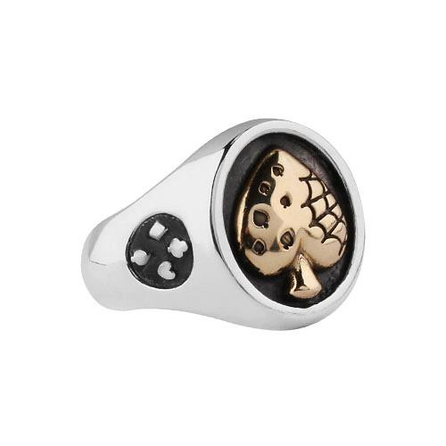 Anonymous Artisan Trump Card Suit Ring - Spade