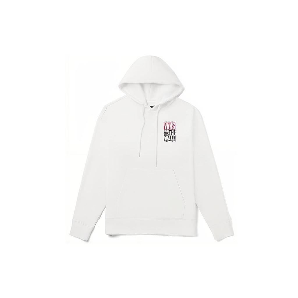 Vans Logo Print Pullover Hoodie Men hoodies White VN0A4ML3WHT