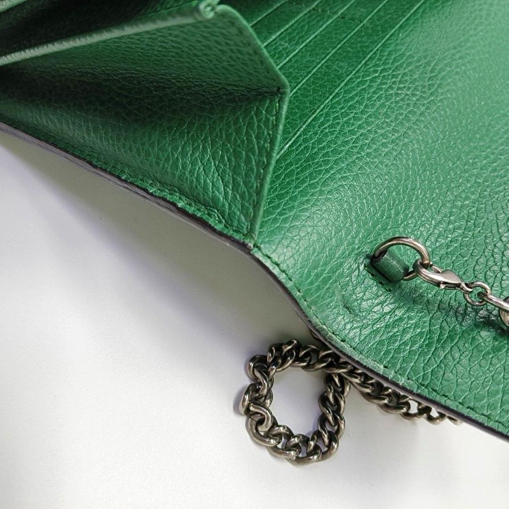 [Gebraucht] Dionysus Doppel-Tigerkopf-Schnalle Kette Schulter Leder Geldbörse Crossbody Tasche - Sehr Gut #FM7E2Z