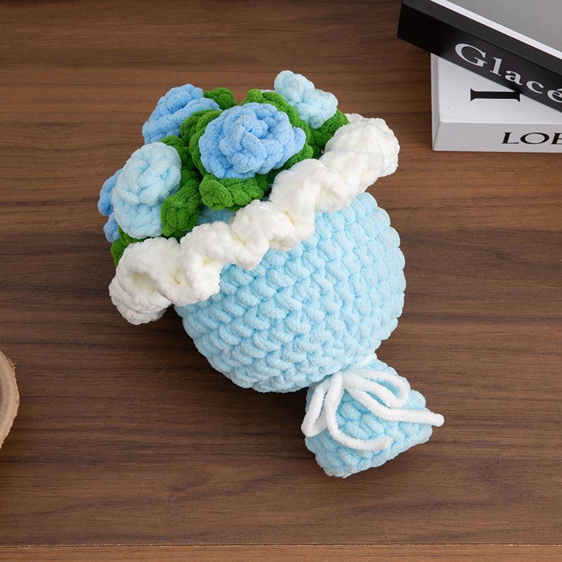 

Handmade Crochet Flower Bouquet Gift Knitted Bouquet Gift For Graduation Teacher S Day Wedding Mother S Day
