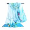 Floral Print Chiffon Scarf Shawl 150*50cm Long Scarf  Outdoor Accessories