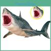 Figurine Énergique de Mégalodon Requin Ancien Animal Sauvage Modèle en PVC Jouet Pour la Décoration de la Maison et du Bureau