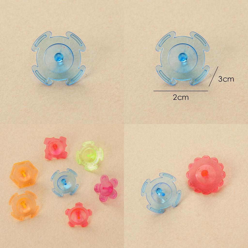 Plastic Hand Twist Transparent Gyroscope Toy For Kids Play And Collection