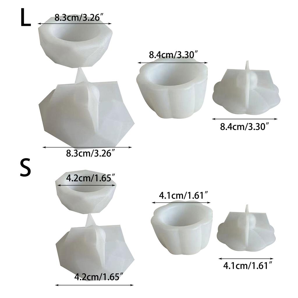 Resin Jar Molds Octagonal Jar Silicone Molds with Lid Silicone Resin Molds for DIY Storage Jar Jewelry Holder Case
