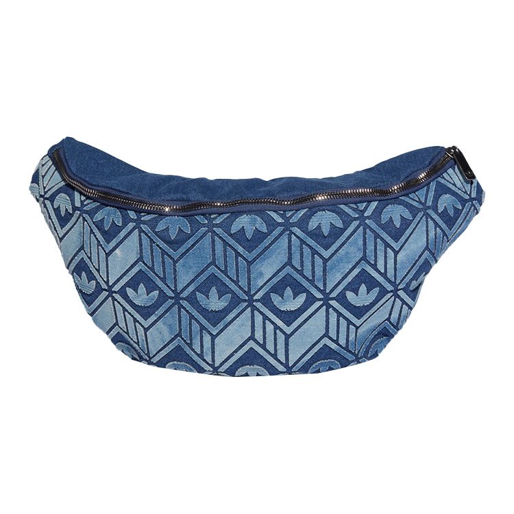 

Adidas Originals All Over Logo Casual Fashion Shoulder Polyester Chest Bag Crossbody Waist Bag Unisex bags Blue HD7016 Blue