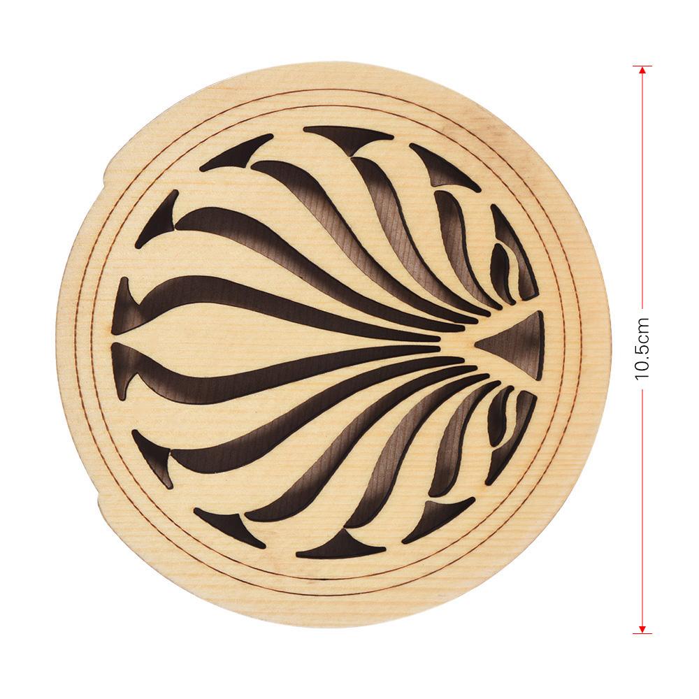 

Guitar Wooden Soundhole Sound Hole Cover Block Feedback Buffer Spruce Wood for EQ Acoustic Folk Guitars