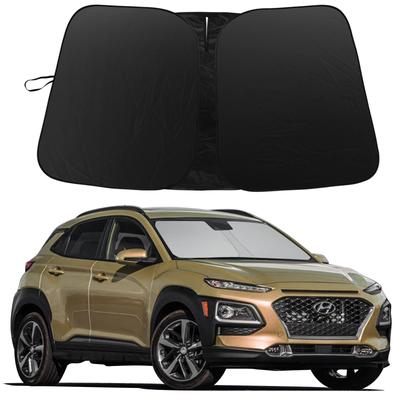 Windshield Sun Shade for Hyundai Kona 2018-2023 Window Sunshade Sun Visor Protector Foldable Blocks UV Rays