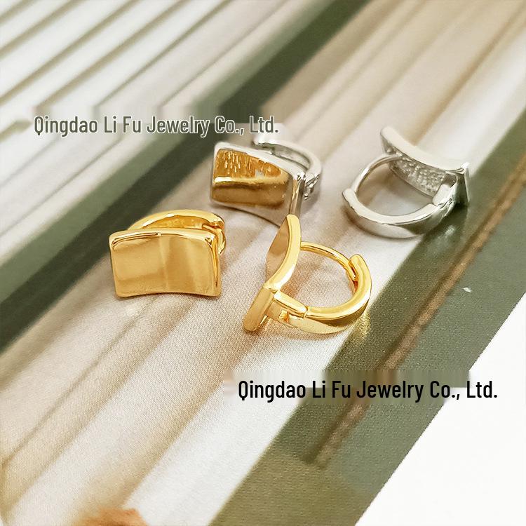 18K Gold Plated Zircon Hoop Earrings and Ear Cuffs with Sparkling Heart and Star Studs for Women