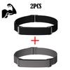2 Stück Sport-Nylon-Armband für Google Fitbit Air Integriertes Metallrahmen-Armband Verstellbare Schiebeschnalle Weiches atmungsaktives Armband