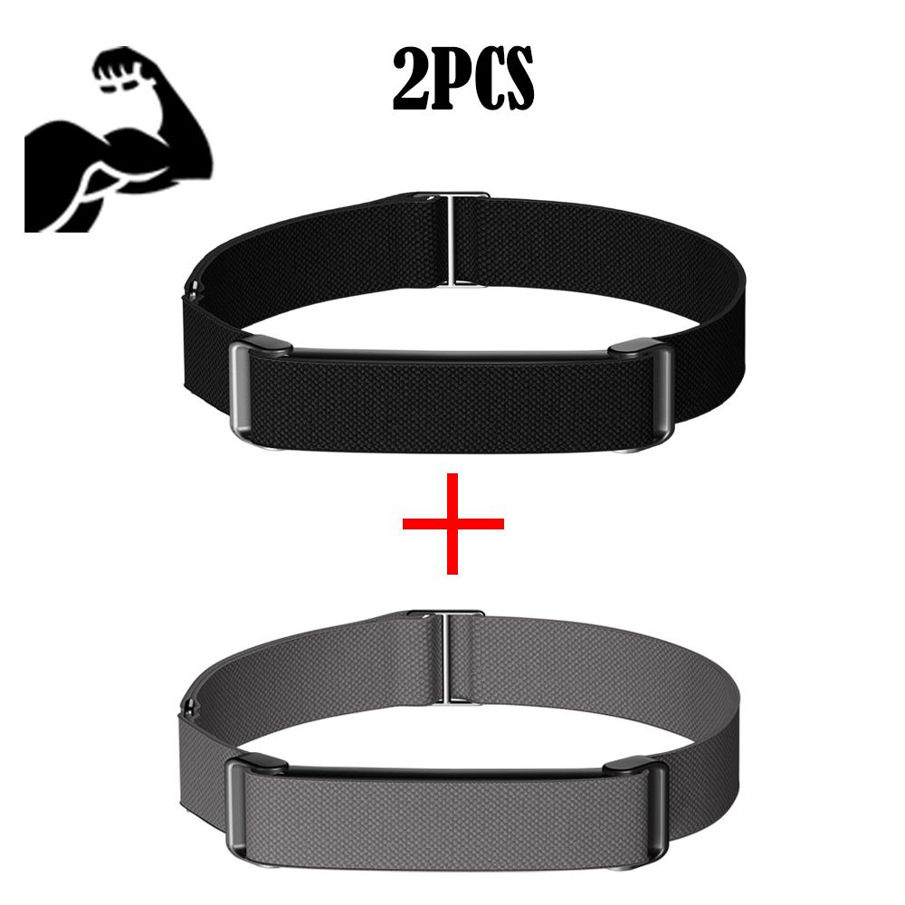2 Stück Sport-Nylon-Armband für Google Fitbit Air Integriertes Metallrahmen-Armband Verstellbare Schiebeschnalle Weiches atmungsaktives Armband