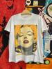 Vintage Jaren 90 Marilyn Monroe Pop Art Groot Grafisch Punk Art T-shirt / Popcultuur Icoon / Vintage Pop Art Punk T-shirt Maat M