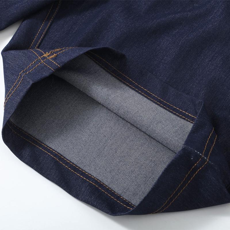 Pantaloni scurți denim de vară pentru bărbați, haine vintage, mărime plus, casual, cu talie elastică, pantaloni scurți