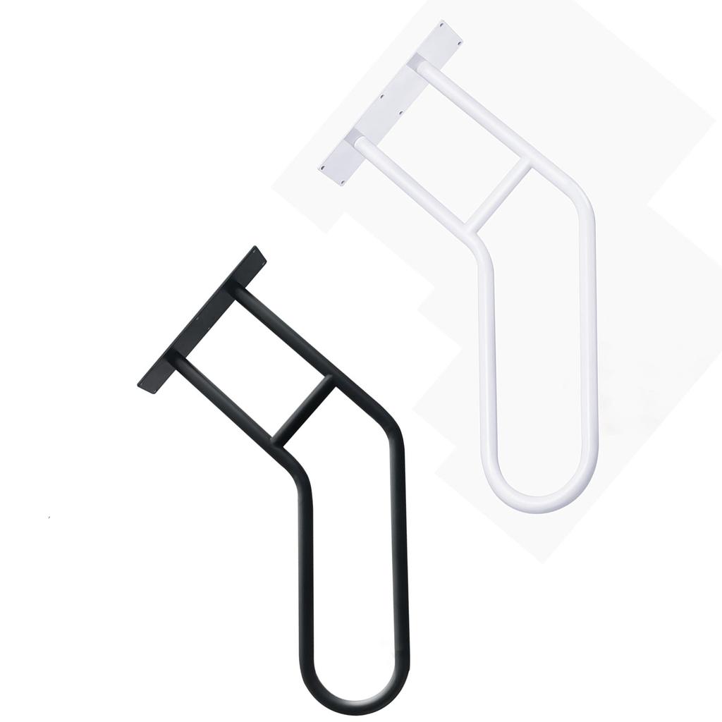 Outdoor Steps Handrails 1-3 Step Exterior Porch Stair U Shaped Wall Mount Safety Grab Bars for Elder