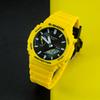 Casio G-Shock Classic Octagonal Carbon Fiber Core Protective Dual Display Waterproof Sports Quartz Watch Men watches Black GA-B2100C-9APR