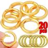 50/10pcs Metal O Ring Spring Clasps for DIY Jewelry Openable Round Carabiner Keychain Bag Clips Hook Dog Chain Buckles Connector