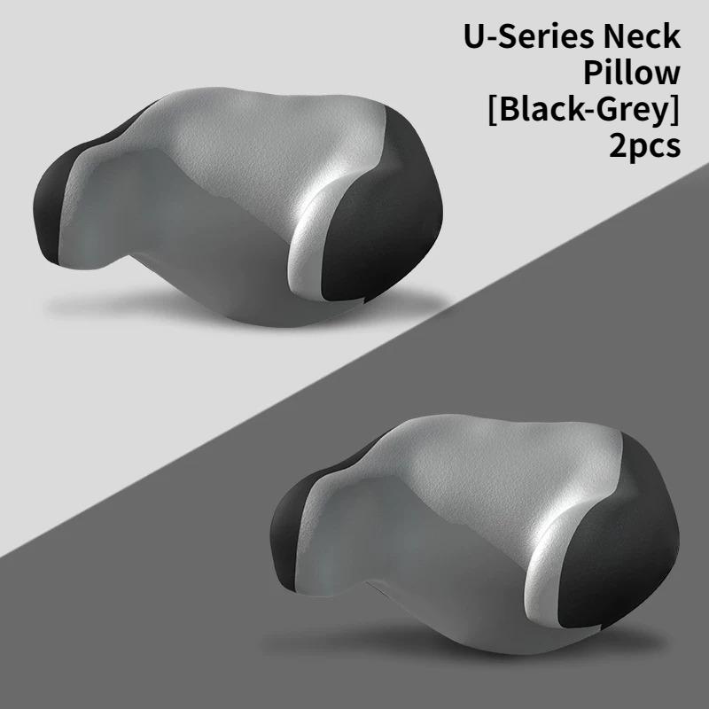 Car Headrest and Lumbar Support Pillow, Soft Breathable Memory Foam, Universal Seasonal Neck & Waist Cushion for Car Interior.