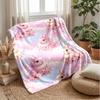 Fairy Mushroom Home Theme blanket Lightweight Warm Flannel Blanket Decorative Throw Blanket for Home Decoration