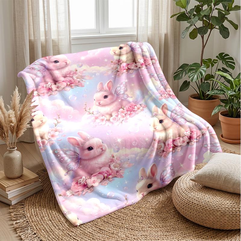 Fairy Mushroom Home Theme blanket Lightweight Warm Flannel Blanket Decorative Throw Blanket for Home Decoration