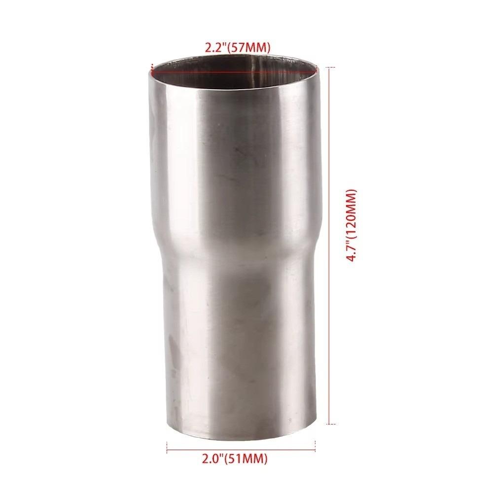 51/63/57/76mm Exhaust Reducer Connector Pipe Tube Pipe Connection Joint Car Accessories 51-57mm