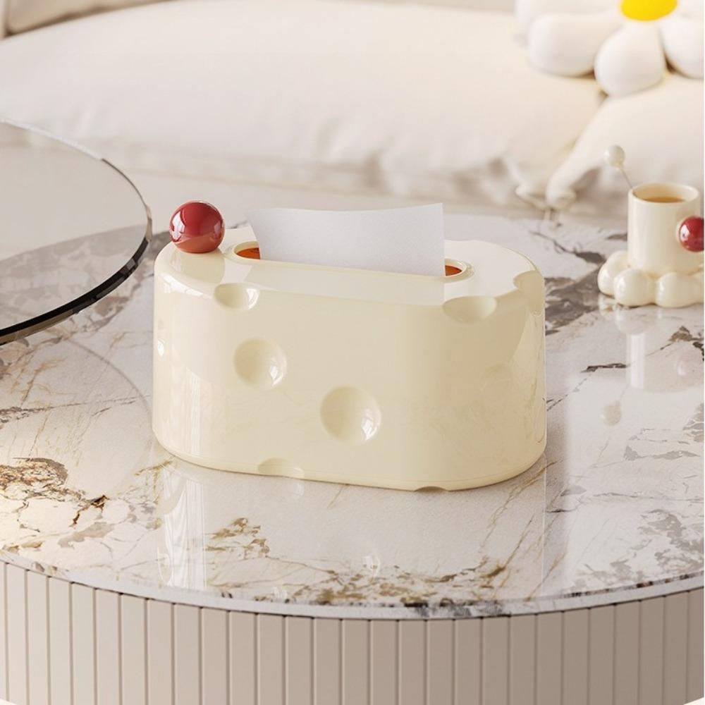 Cheese Shaped Paper Drawer Box Creative Napkin Storage Box Durable Tissue Box Holder  Household