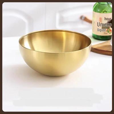 Gold 304 Stainless Steel Versatile Bowl - 20cm (2-Pack)