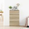 vidaXL Sideboard Sonoma-Eiche 60x35x98,5 cm Holzwerkstoff