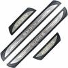 MTAWD Stainless Car Door Sill Scuff Plate Protector for Nissan Kicks 2017-2021 (Silver)