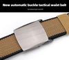 Men's Nylon Woven Canvas Belt with Automatic Buckle - Youth & Student Casual Tactical Belt