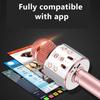 Wireless Bluetooth Speaker Home Microphone Flash LED Light Handheld Microphone